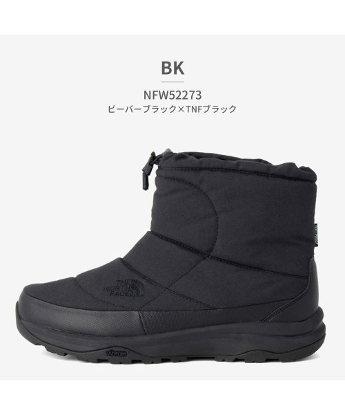 ザ ノースフェイス the north face レディース NFW52273 ヌプシ ブーティ ウォータープルーフ VIII ショート BK FK KK