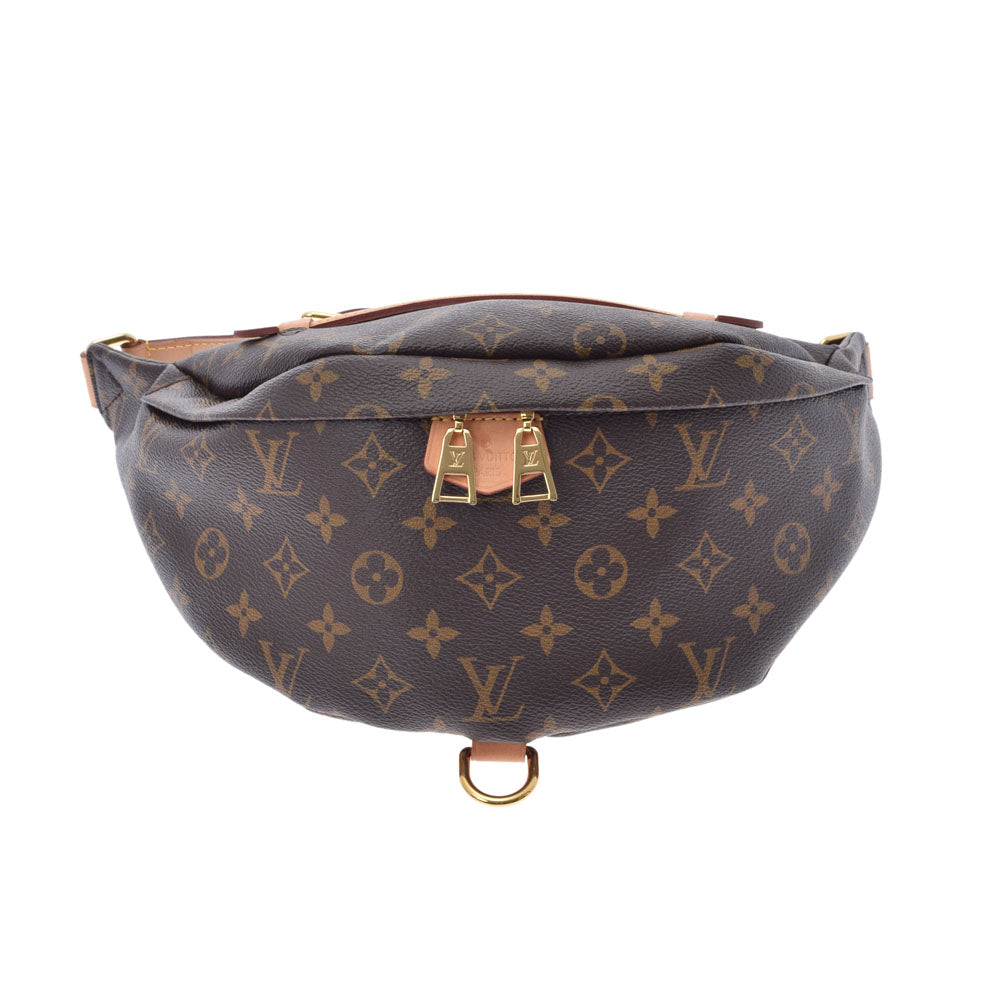 LOUIS VUITTON ルイヴィトン モノグラム バムバッグ ブラウン M43644 メンズ モノグラムキャンバス ボディバッグ ABランク 中古 