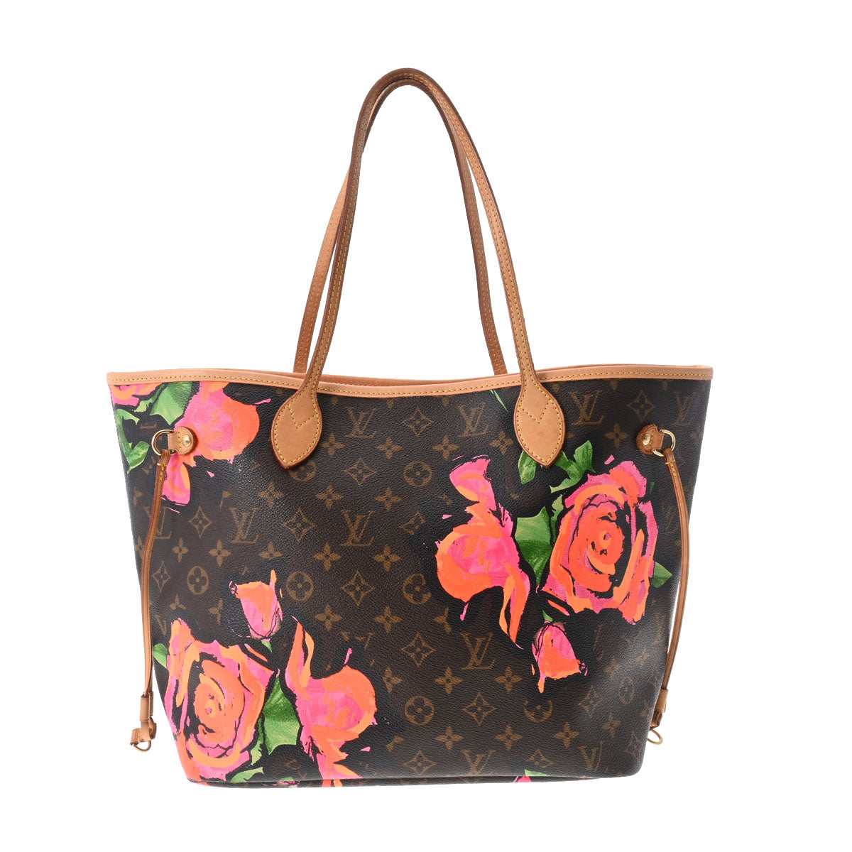 LOUIS VUITTON ルイヴィトン モノグラム ローズ ネヴァーフルMM ブラウン M48613 レディース モノグラムキャンバス トートバッグ Bランク 中古 