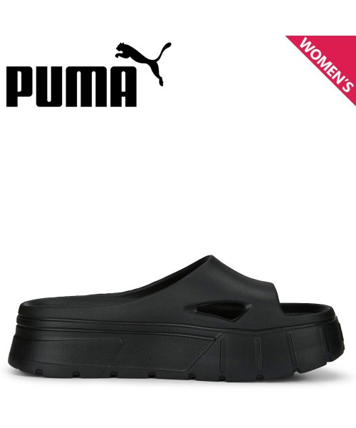 PUMA プーマ サンダル メイズ スタック インジェックス レディース 厚底 MAZE STACK INJEX ブラック 黒 389454－04