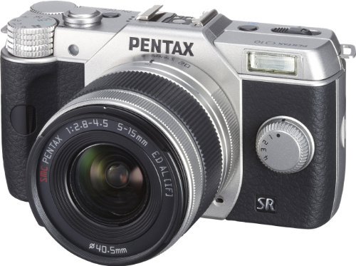 PENTAX デジタルミラーレス一眼 Q10 ズームレンズキット [標準ズーム 02 STANDARD ZOOM] シルバー Q10 LENSKIT SILVER 12163【中古品】