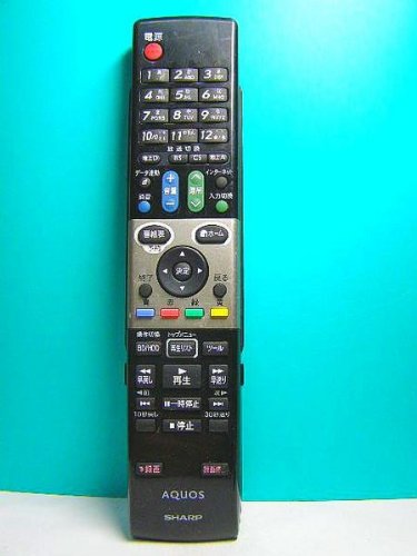 シャープ テレビリモコン GA807WJSA【中古品】