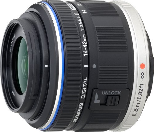 OLYMPUS 標準ズームレンズ M.ZUIKO DIGITAL 14-42mm F3.5-5.6 II ブラック【中古品】