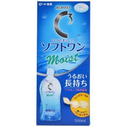 ロート製薬 ロートCキューブ ソフトワンモイストa ソフトレンズ用洗浄液 500ml 【医薬部外品】