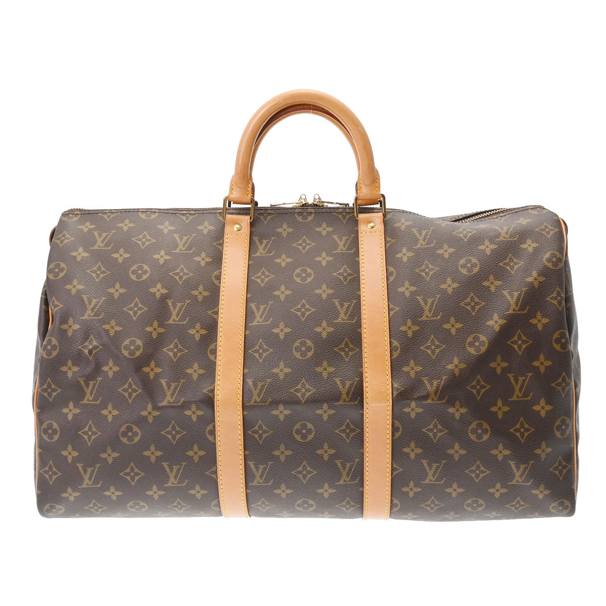 LOUIS VUITTON ルイヴィトン モノグラム キーポル 50 ブラウン M41426 ユニセックス モノグラムキャンバス ボストンバッグ Bランク 中古 