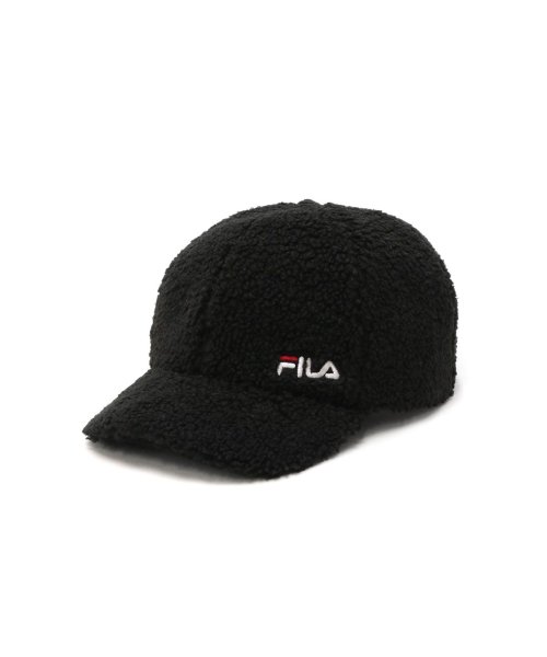 フィラ キャップ FILA ブランド 冬 冬用 秋冬 帽子 柔らかい おしゃれ ボア 黒 アメカジ  FLW BOA CAP 234－013201