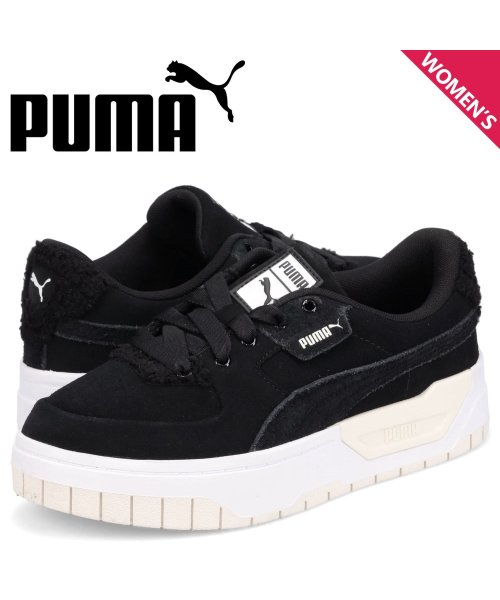 PUMA プーマ スニーカー ドリーム テディ レディース 厚底 CALI DREAM TEDDY ブラック 黒 386556