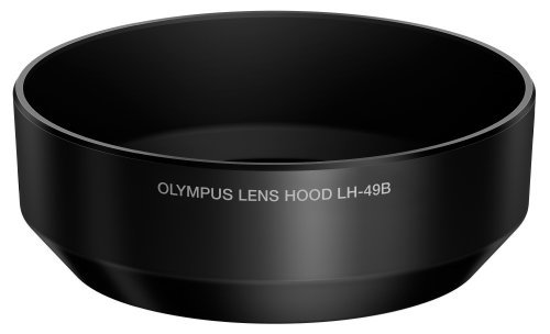 OLYMPUS 単焦点レンズ M.ZUIKO DIGITAL 25mm用 レンズフード ブラック LH-49B BLK【中古品】