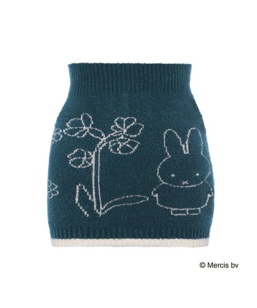 スロギー ミッフィーコラボ あったか 腹巻 G062　お花とmiffy(ネイビー)