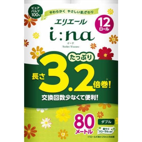 大王製紙 エリエール イーナトイレット 3.2倍巻 ダブル12ロール