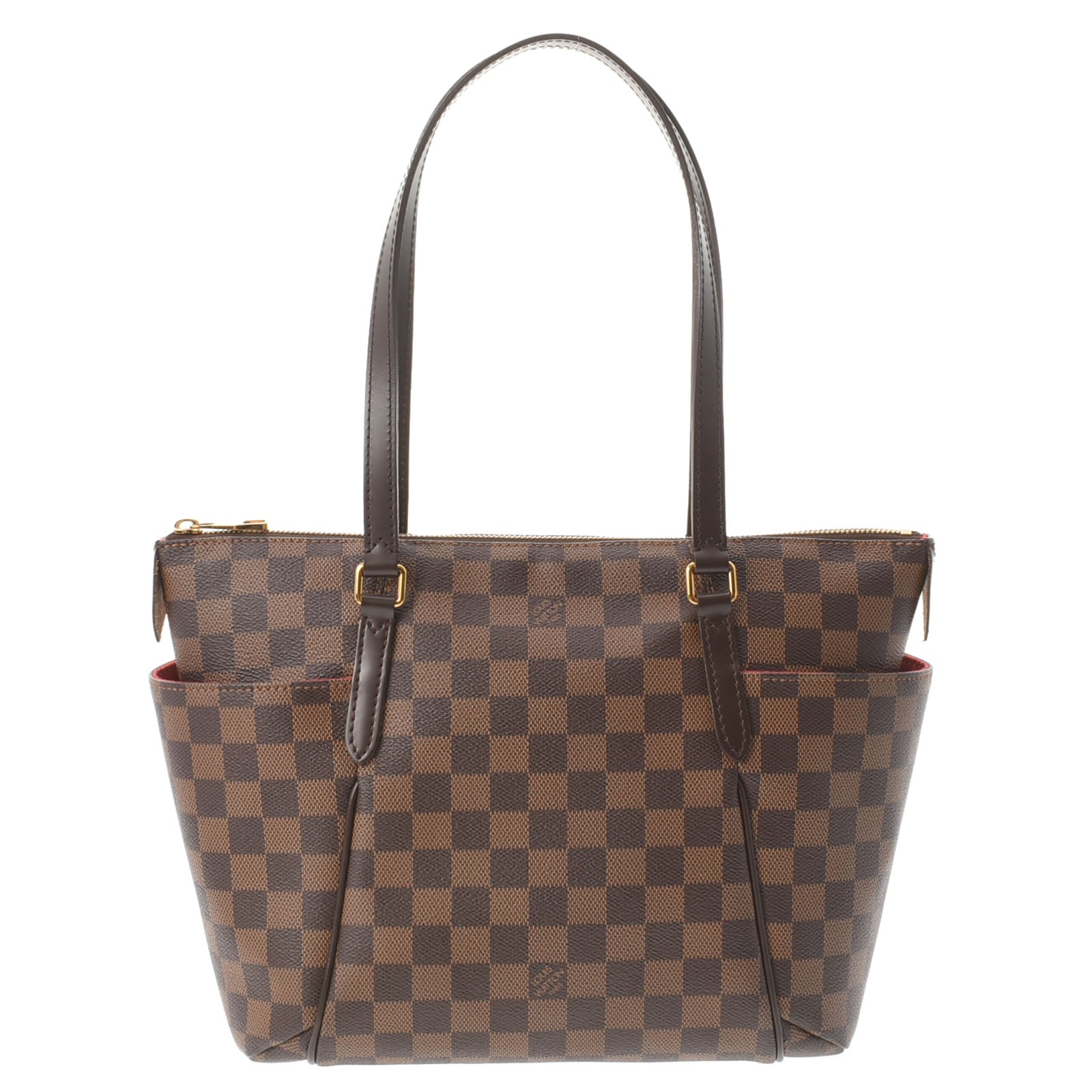 LOUIS VUITTON ルイヴィトン ダミエ トータリーPM ブラウン N41282 レディース ダミエキャンバス トートバッグ Aランク 中古 