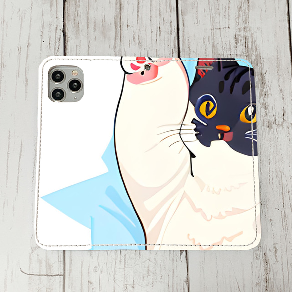 iphoneケース2-1-25 iphone 手帳 ねこ・猫・ネコ 箱1 かわいい アイフォン iface