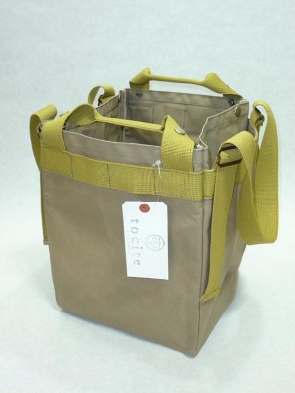 CONTAINER BAG #10 / コンテナバッグ(カーキ) 10号パラフィン キャンバス