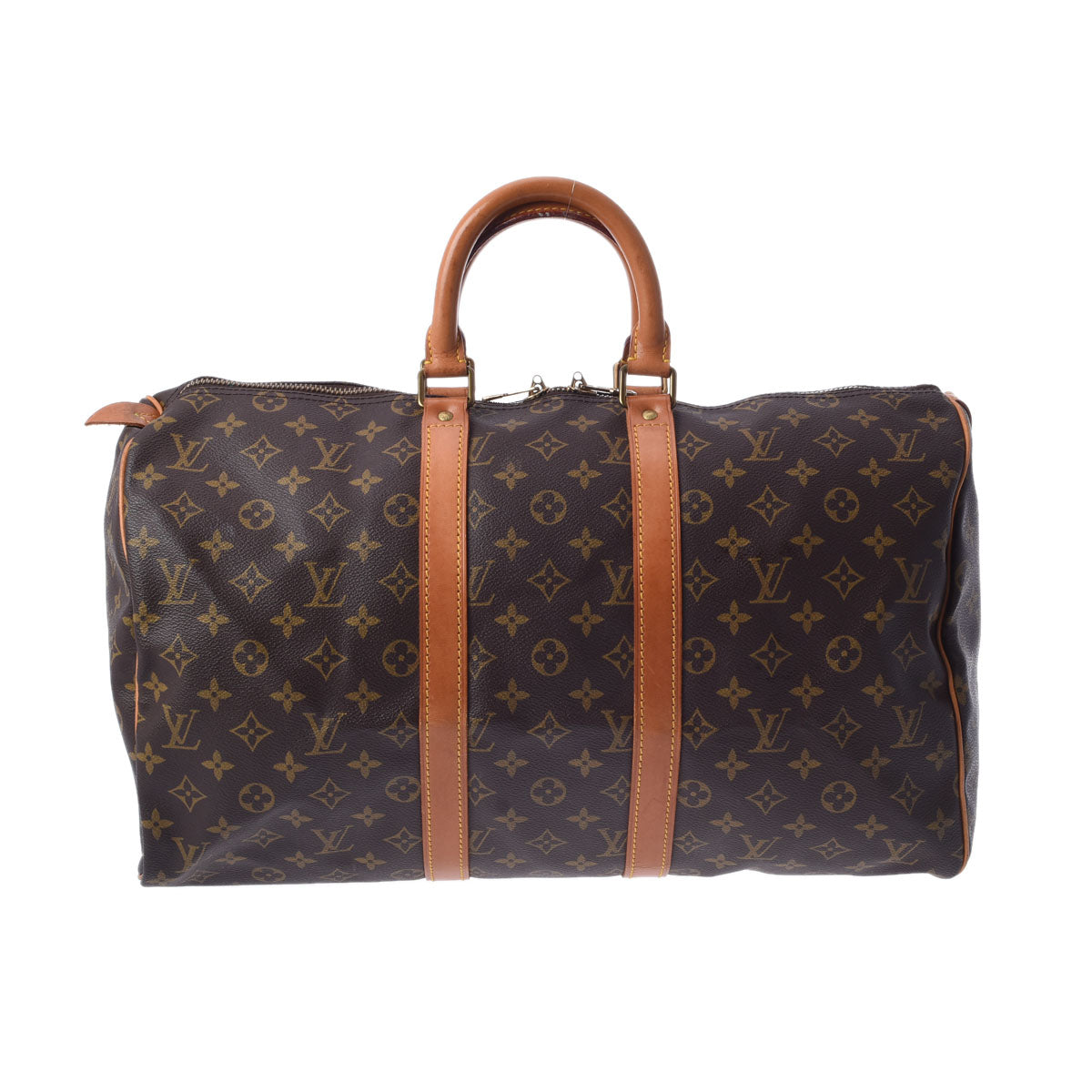 LOUIS VUITTON ルイヴィトン モノグラム キーポル 45 ブラウン M41428 ユニセックス モノグラムキャンバス ボストンバッグ Bランク 中古 