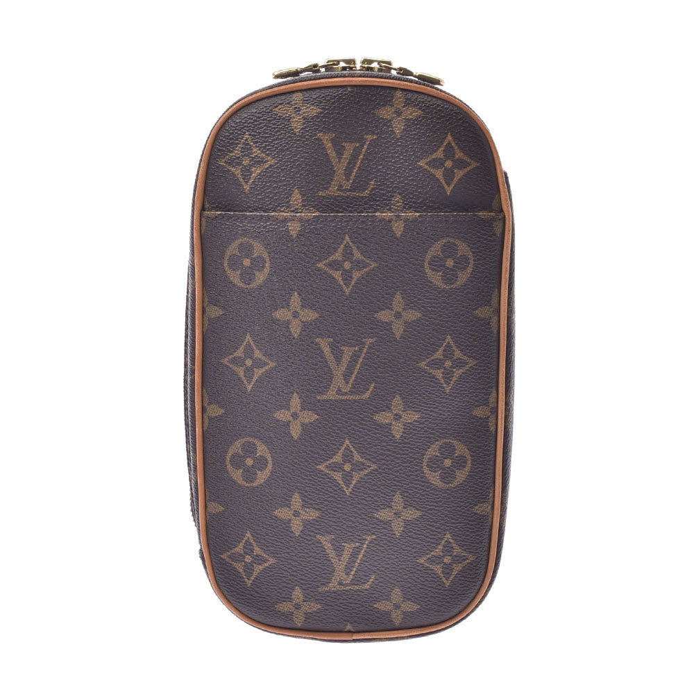 LOUIS VUITTON ルイヴィトン モノグラム ポシェットガンジュ ブラウン M51870 ユニセックス モノグラムキャンバス ボディバッグ Bランク 中古 