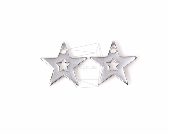 PDT-927-MR【2個入り】スターアウトラインペンダント,Star Outline Pendant