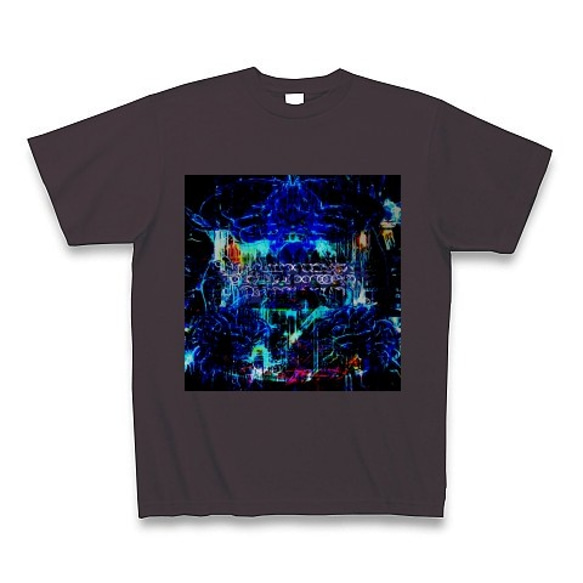 有効的異常症候群脳神経陸◆アート◆文字◆ロゴ◆ヘビーウェイト◆半袖◆Tシャツ◆チャコール◆各サイズ選択可