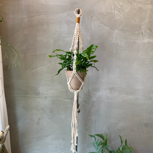 HANGING PLANTER マクラメ編みハンギングプランター