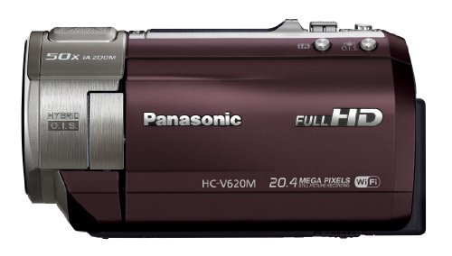 Panasonic デジタルハイビジョンビデオカメラ V620 内蔵メモリー32GB ブラウン HC-V620M-T【中古品】