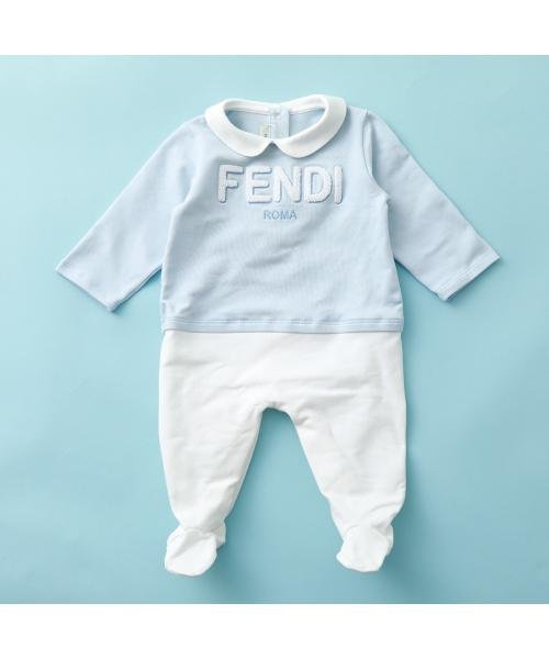 FENDI KIDS ギフトセット BUK096 8RA ロンパース+スタイ+帽子