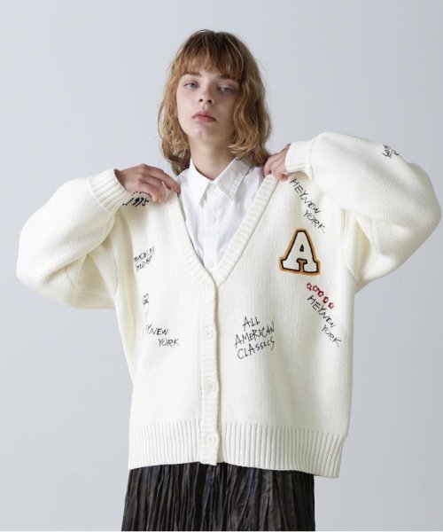 SCRIBBLING KNIT CARDIGAN/ スクリブリング ニットカーディガン