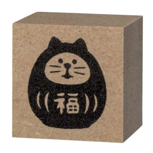 スタンプ FUKUMONOはんこ 福猫だるま デコレ かわいい お正月 グッズ