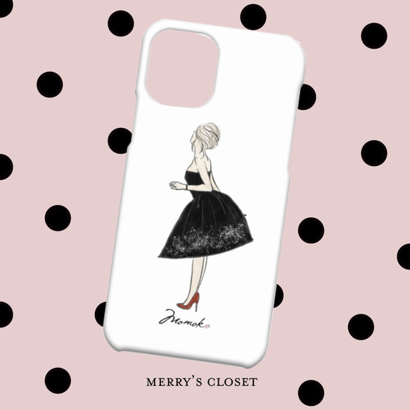 【送料無料】--MERRYS CLOSET--選べるドレスデザイン◆スマホケース 名入れ可・iPhoneケース