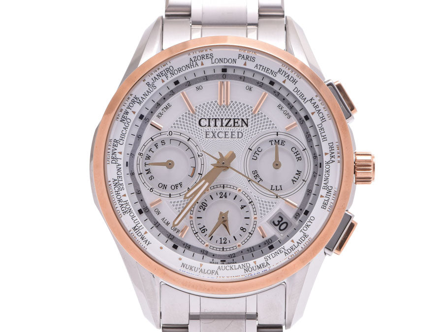 CITIZEN シチズン エクシードエコドライブ CC9054-52A メンズ スーパーチタニウム 腕時計 エコドライブ 白文字盤 未使用 