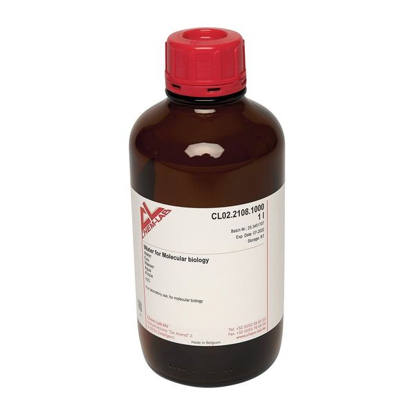 アズワン RNase ・DNaseフリー精製水 1000mL CL02.2108.1000 1本 4-5139-01（直送品）