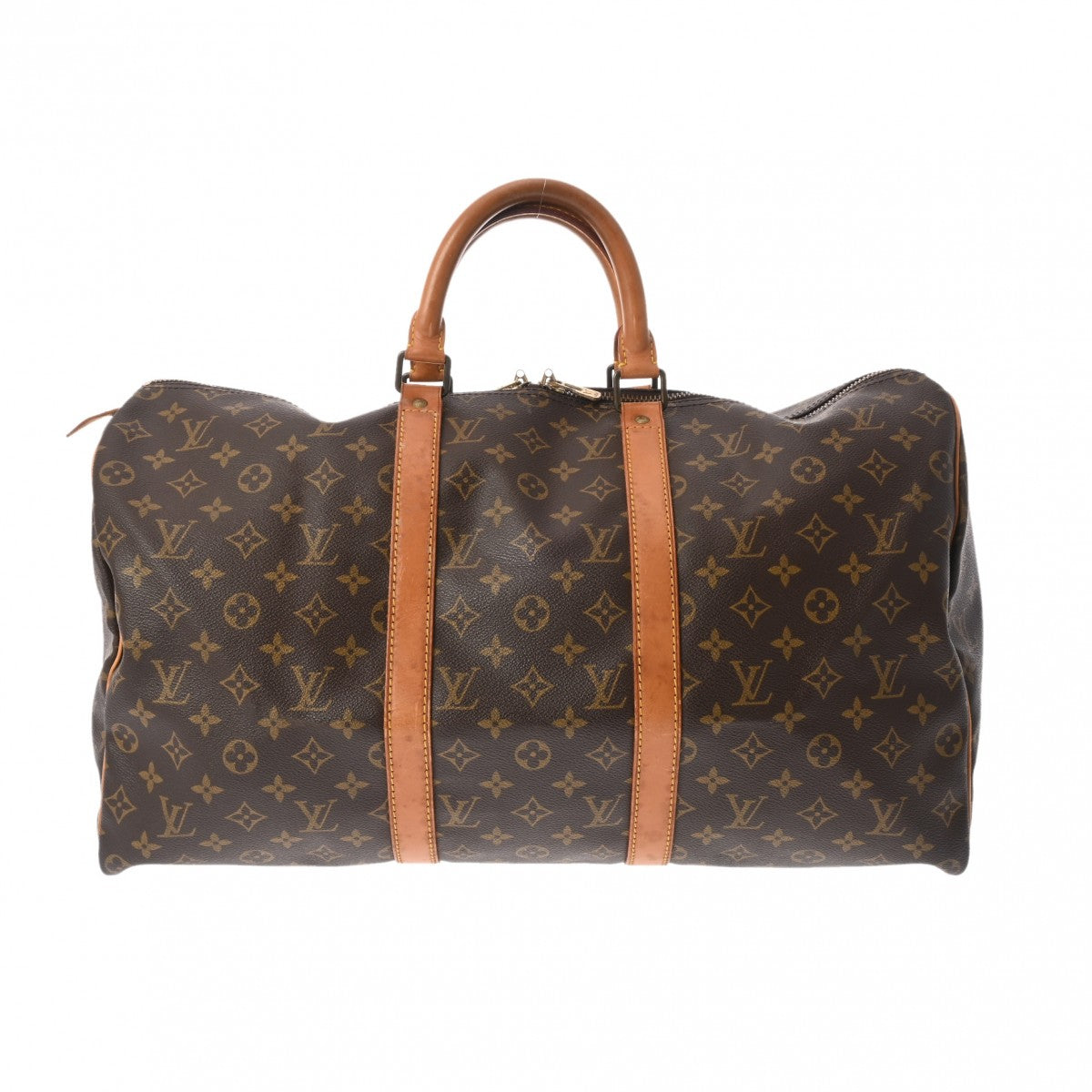 LOUIS VUITTON ルイヴィトン モノグラム キーポル 50 ブラウン ユニセックス モノグラムキャンバス ボストンバッグ Bランク 中古 