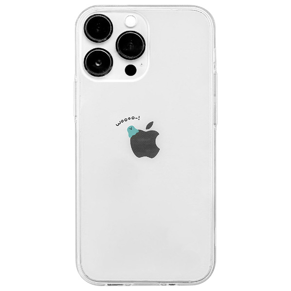 168cm iPhone 14 Pro用ソフトクリアケース つるすべミントちゃん 16823839I14P