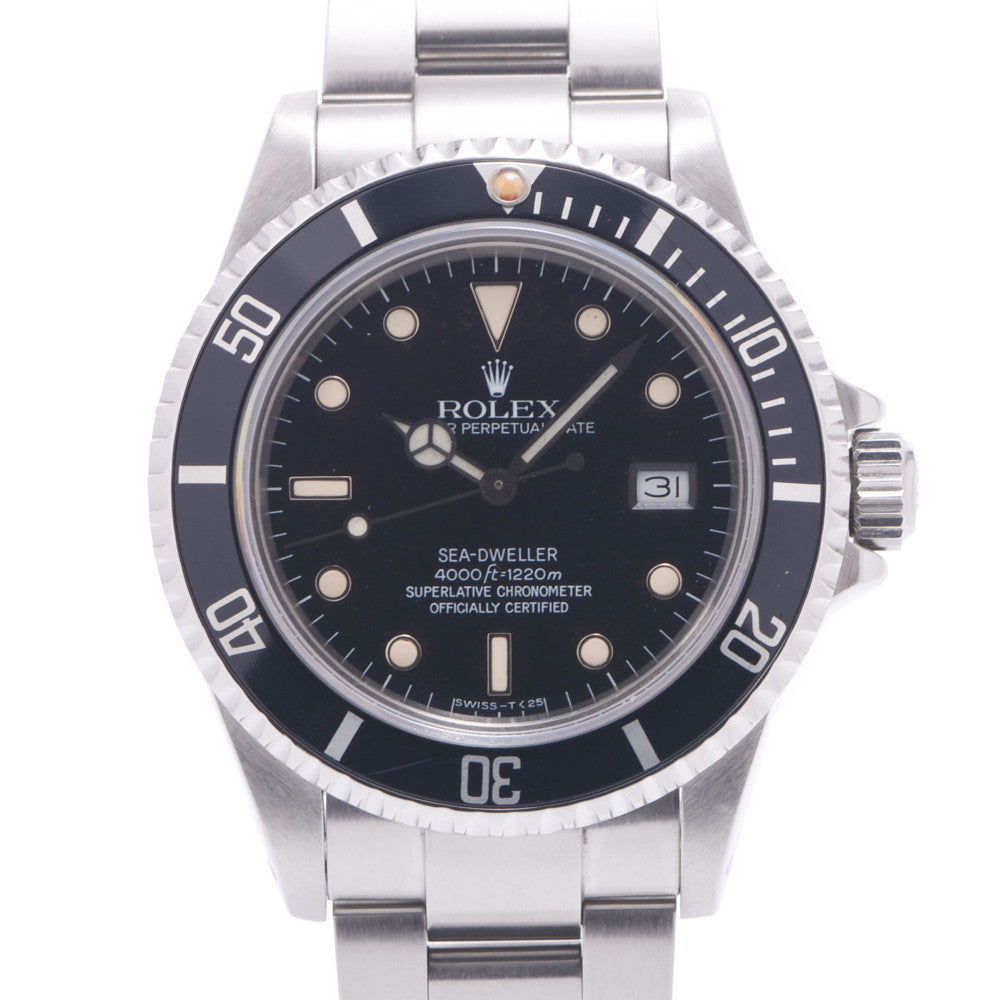 ROLEX ロレックス シードウェラー トリプルシックス 16660 メンズ SS 腕時計 自動巻き 黒文字盤 ABランク 中古 