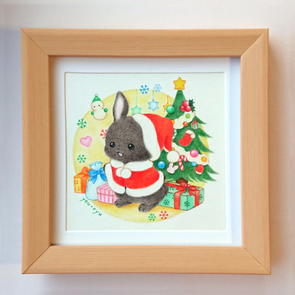 原画作品「うさちゃんサンタのクリスマス」