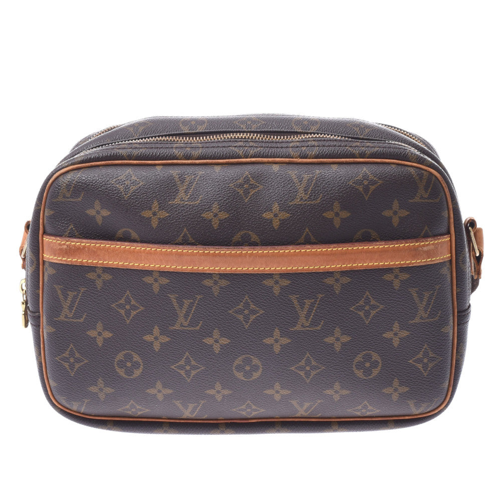 LOUIS VUITTON ルイヴィトン モノグラム リポーターPM ブラウン M45254 ユニセックス モノグラムキャンバス ショルダーバッグ Bランク 中古 