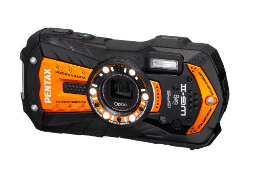 PENTAX 防水デジタルカメラ Optio WG-2GPS (シャイニーオレンジ) OPTIOWG-2GPSOR【中古品】