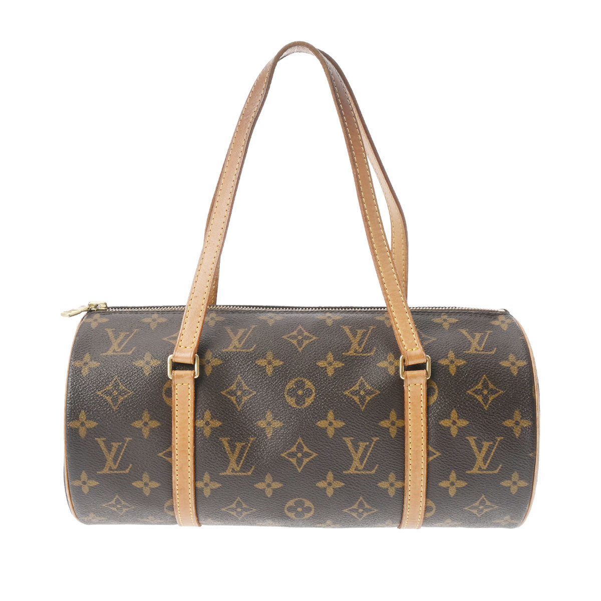 LOUIS VUITTON ルイヴィトン モノグラム パピヨン GM ブラウン M51365 レディース モノグラムキャンバス ハンドバッグ Bランク 中古 