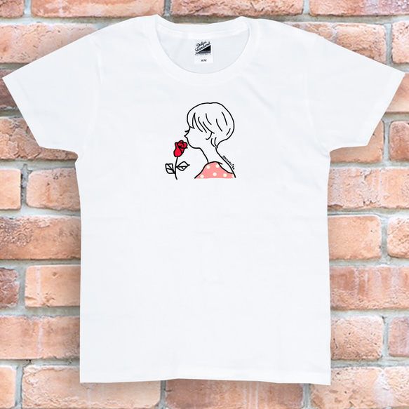 tシャツ　Tシャツ　プレゼント　ロゴTシャツ　Tシャツ　おしゃれTシャツ　girl 白ティー　シンプルTシャツ