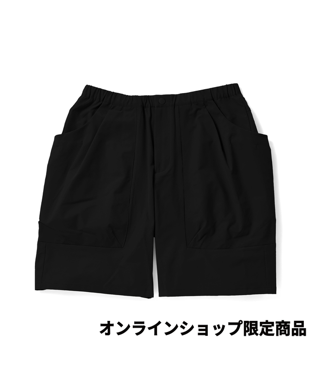 ピッタリ/ショートパンツ ストレッチ セットアップ可能 黒系 ピッタリ メンズ