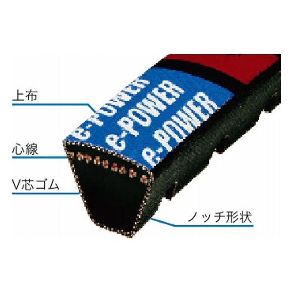 三ツ星ベルト 三ツ星ベルト(株) eーPOWER ウェッジベルト 5V形 5V2800ーEーPOWER 5V2800-E-POWER 1P（直送品）