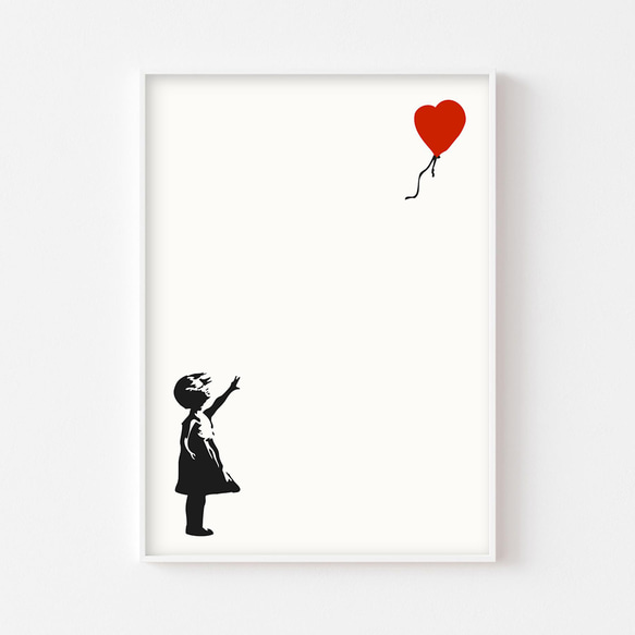 『Banksy -Girl with Balloon-』バンクシー アート インテリア アポスター