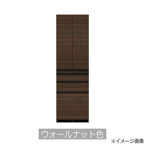 大塚家具 ダイニングボード「ECB-600K」幅60cm 奥行50cm 高さ197.5cm 開き扉 ウォールナット色