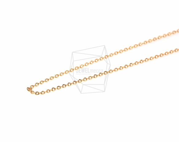 CHN-005-G【5m】ネックレスチェーン,230 Diamond Cut chain