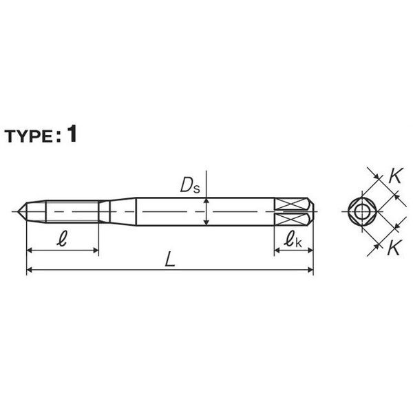 彌満和製作所 高硬度鋼用超硬ハンドタップ EH-CTP3