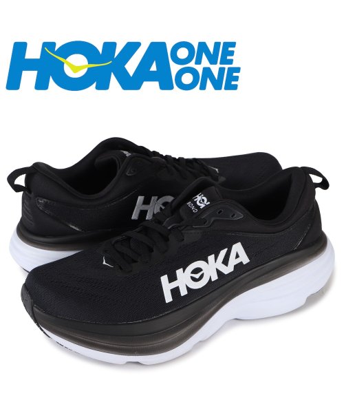 HOKA ONE ONE ホカオネオネ ボンダイ 8 スニーカー メンズ 厚底 BONDI 8 ブラック 黒 1123202