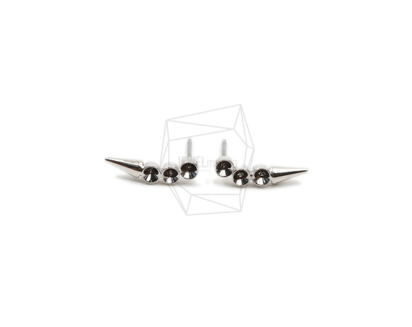 ERG-1838-R【2個入り】ホーンスタイルピアス,Horn Style Post Earring