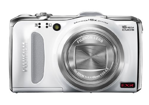 FUJIFILM デジタルカメラ FinePix F600EXR ホワイト 1600万画素 広角24mm光学15倍 F FX-F600EXR W【中古品】