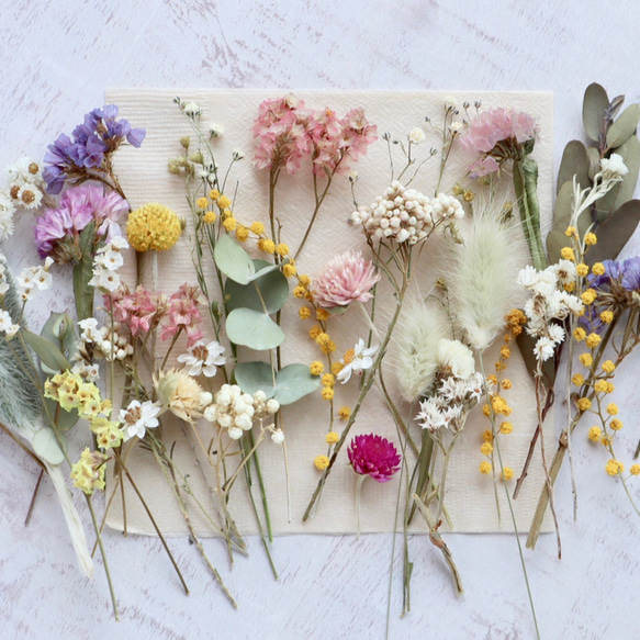 【ハンドメイド花材】繊細！小さな小花の花材セット