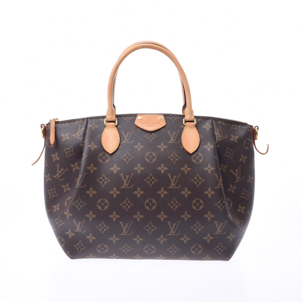 LOUIS VUITTON ルイヴィトン モノグラム テュレンMM 2WAYバッグ ブラウン M48814 レディース ハンドバッグ Bランク 中古 