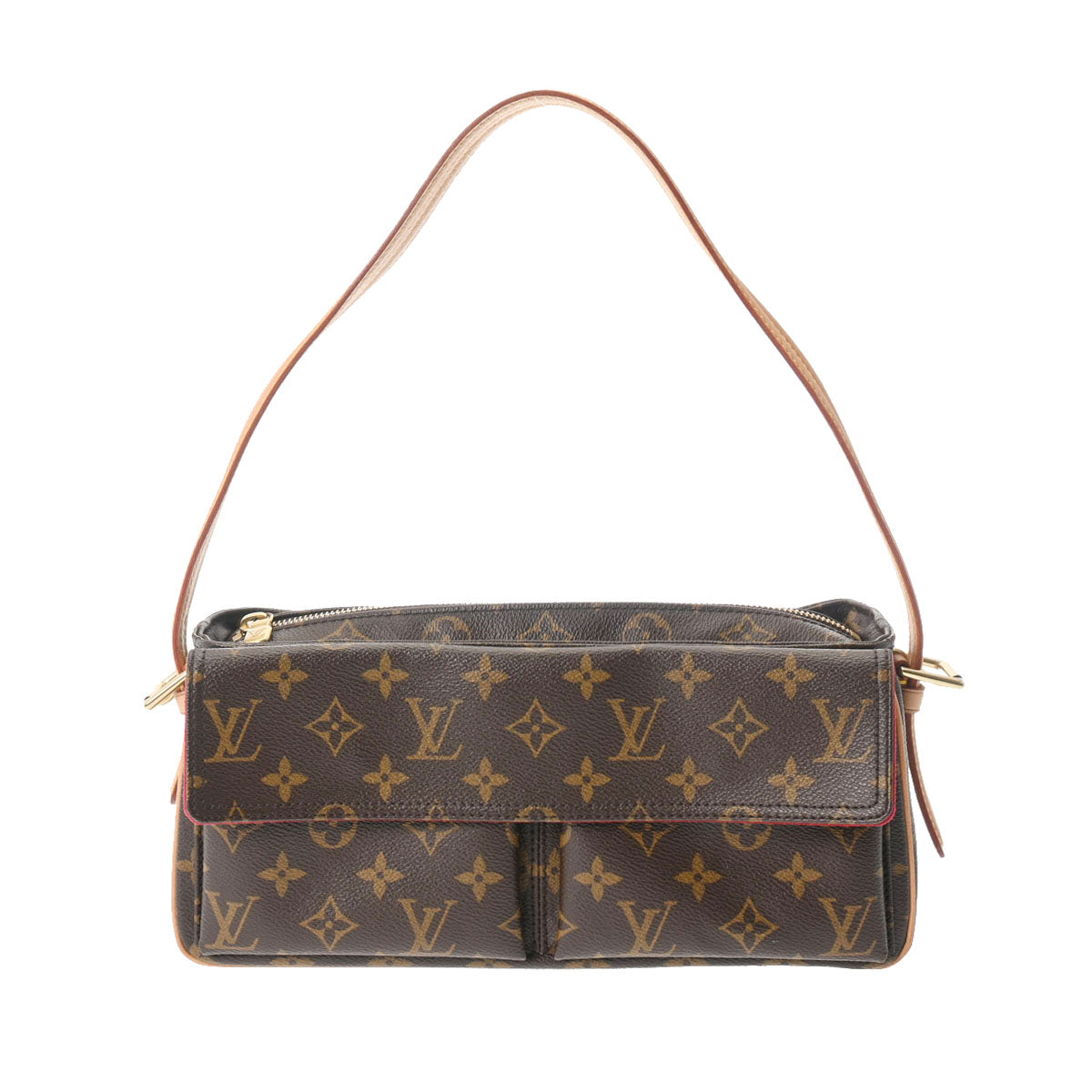 LOUIS VUITTON ルイヴィトン モノグラム ヴィバシテ MM セミショルダー ブラウン M51164 レディース モノグラムキャンバス ショルダーバッグ ABランク 中古 