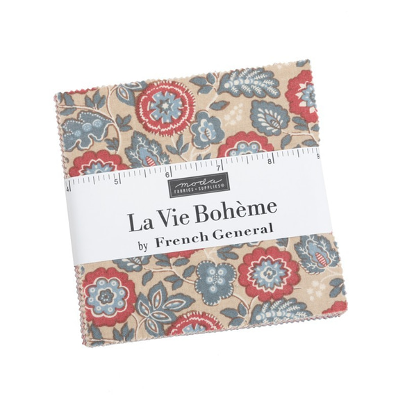 「La Vie Boheme」moda Charm Pack（カットクロス42枚）フレンチジェネラル